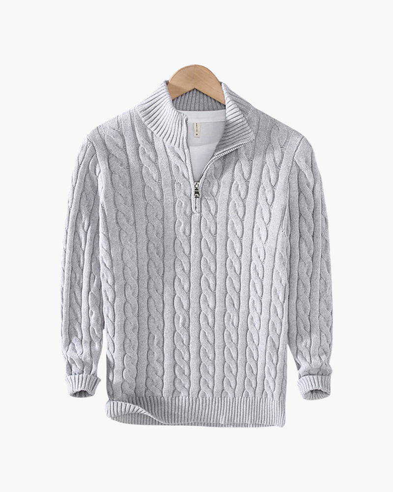 Vianney | Pull Zippé à Col Montant