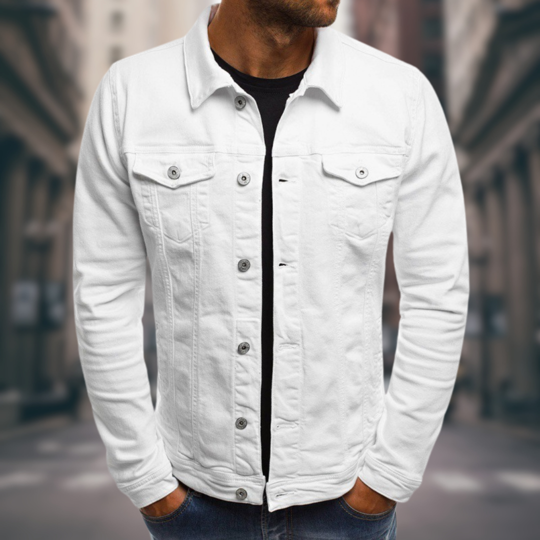 Dany | Veste en Jean à la Coupe Sartoriale