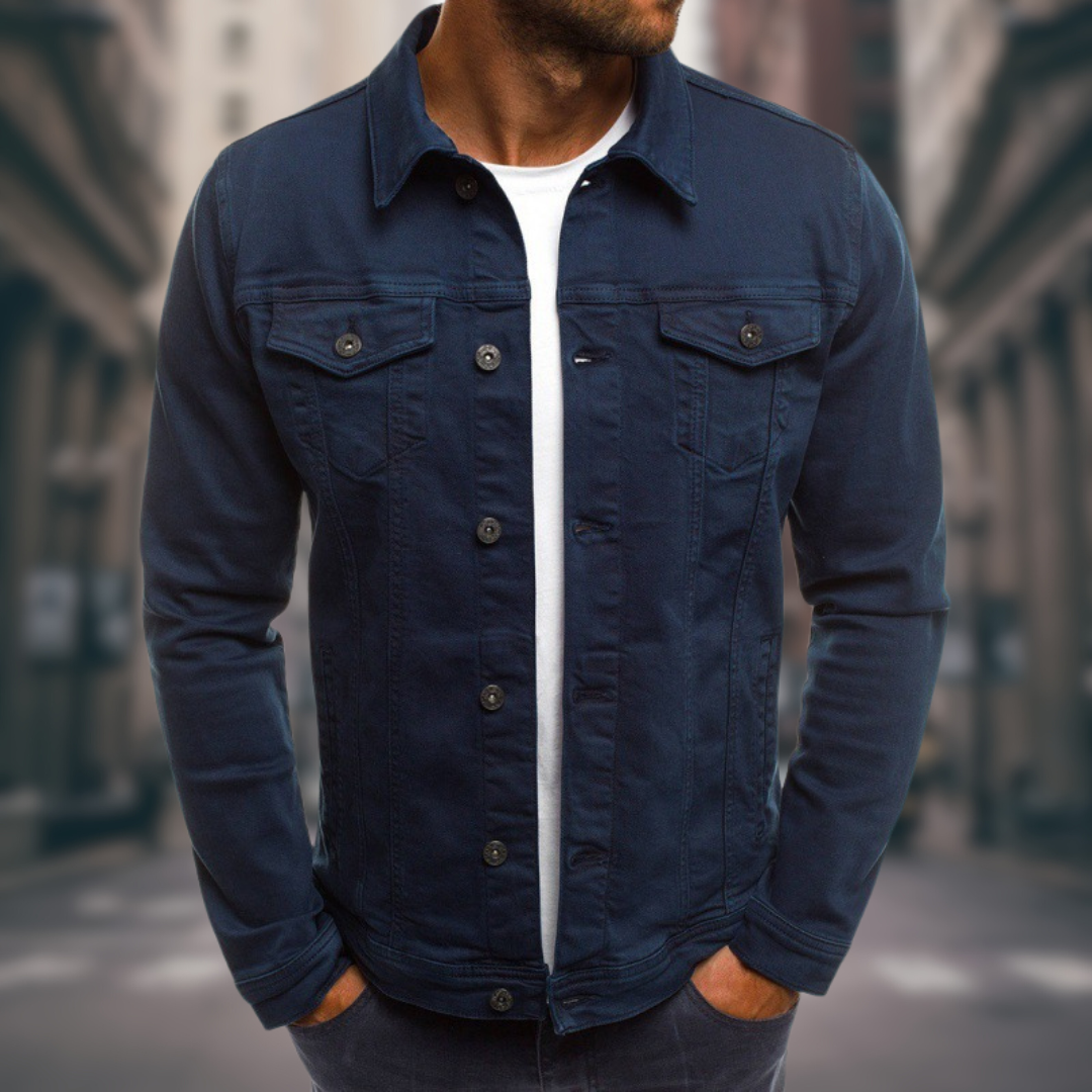 Dany | Veste en Jean à la Coupe Sartoriale