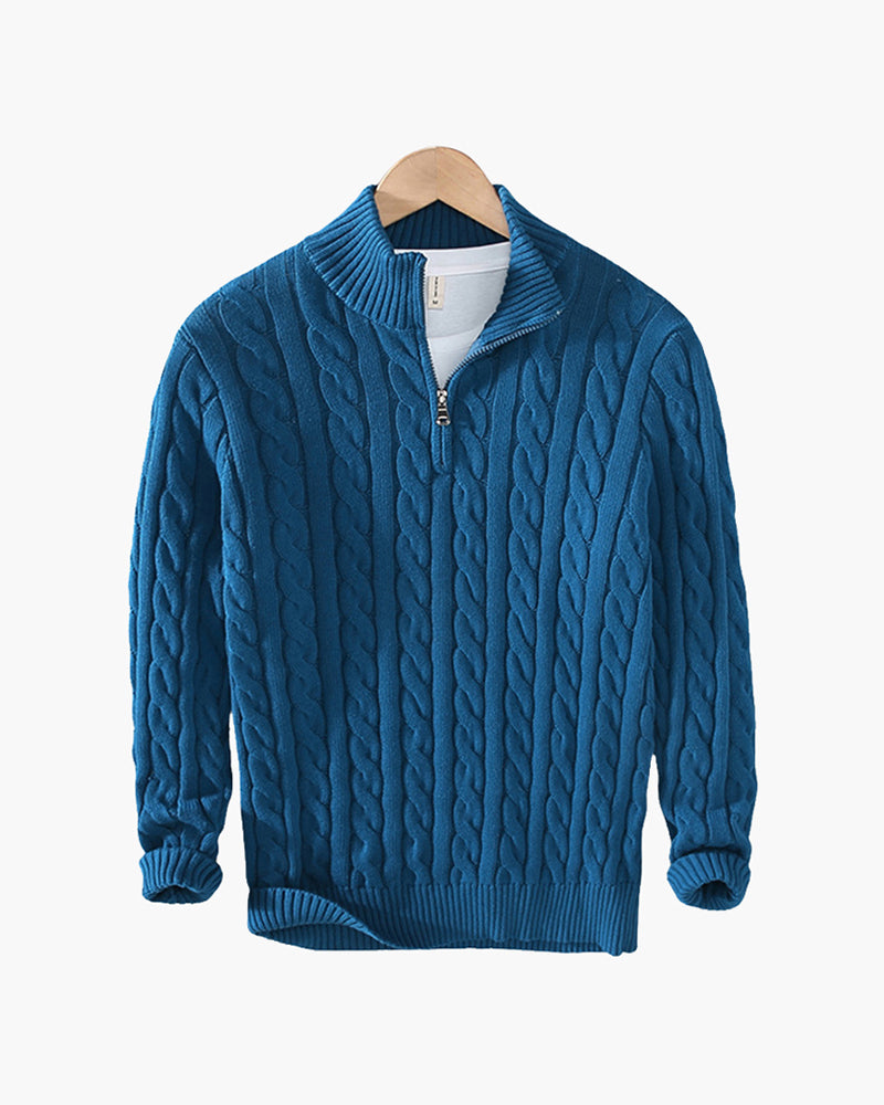 Vianney | Pull Zippé à Col Montant