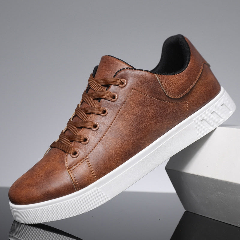 Matteo Baskets en cuir classiques pour hommes