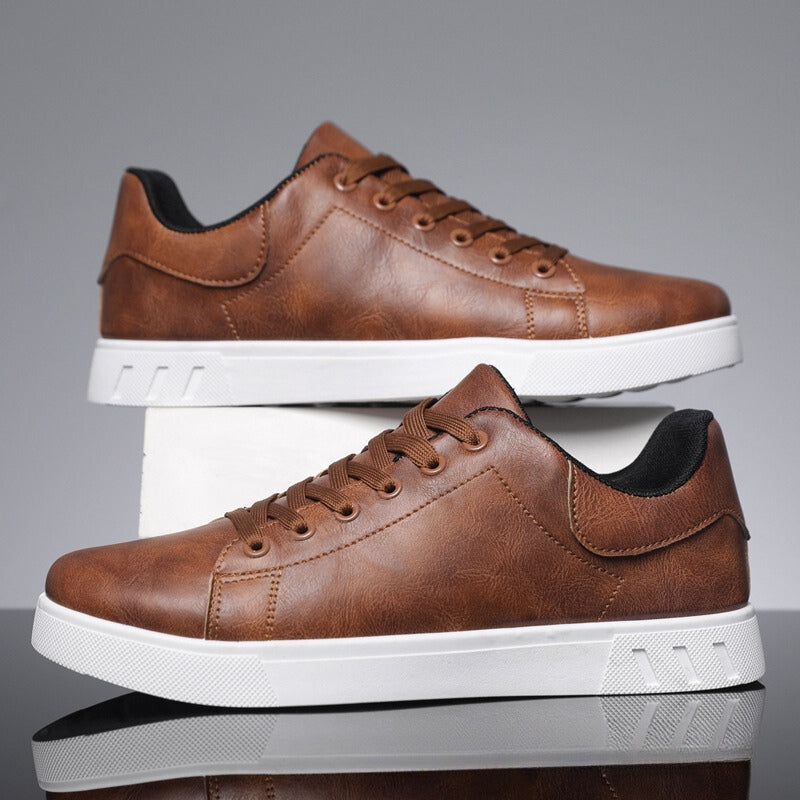 Matteo Baskets en cuir classiques pour hommes