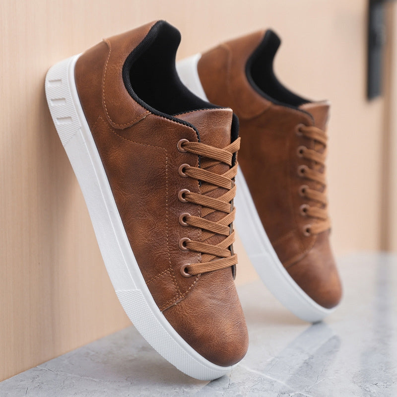 Matteo Baskets en cuir classiques pour hommes