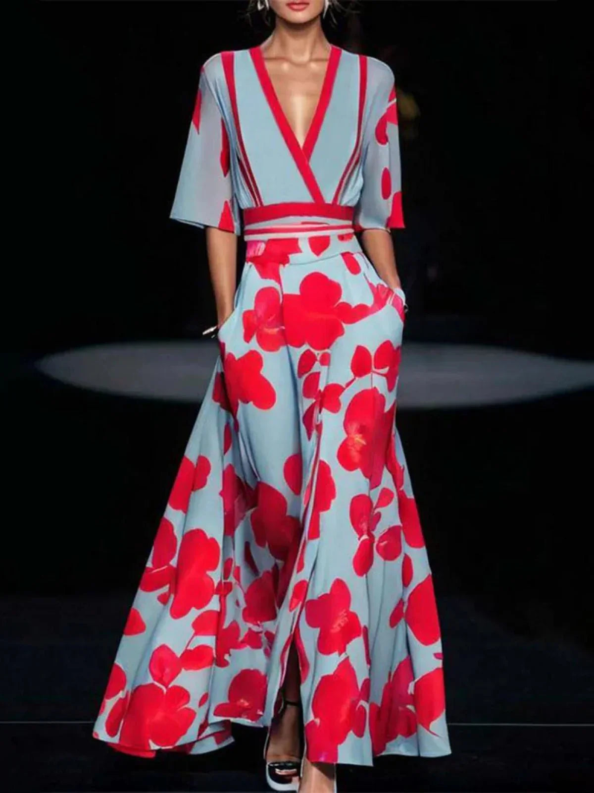 Colette Robe Avec Des Manches Élégantes