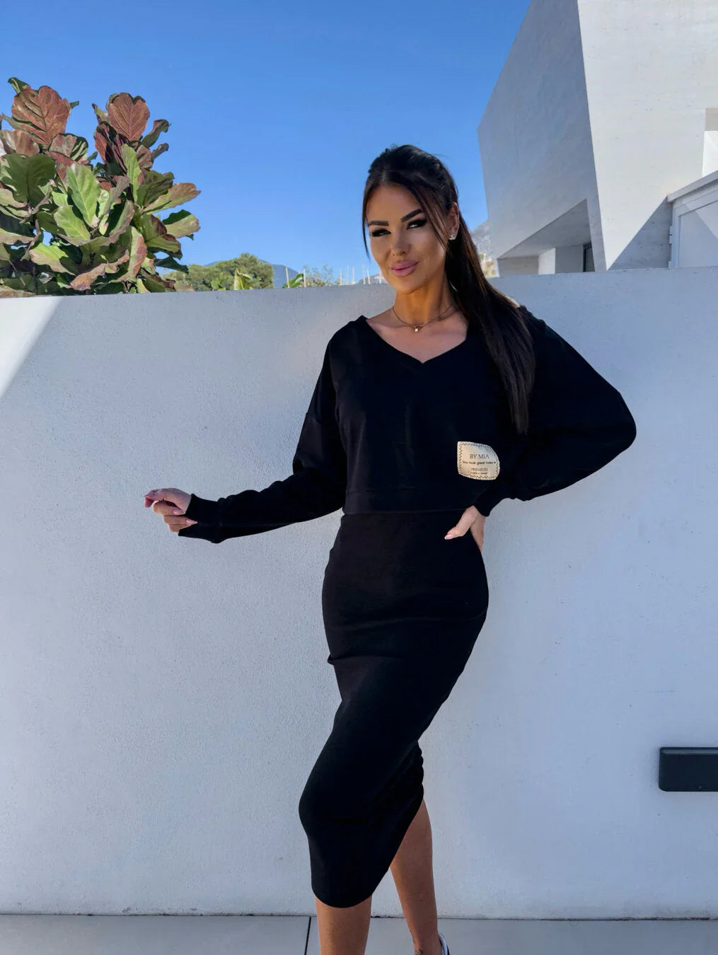 Lily Ensemble décontracté de sweat-shirt et robe
