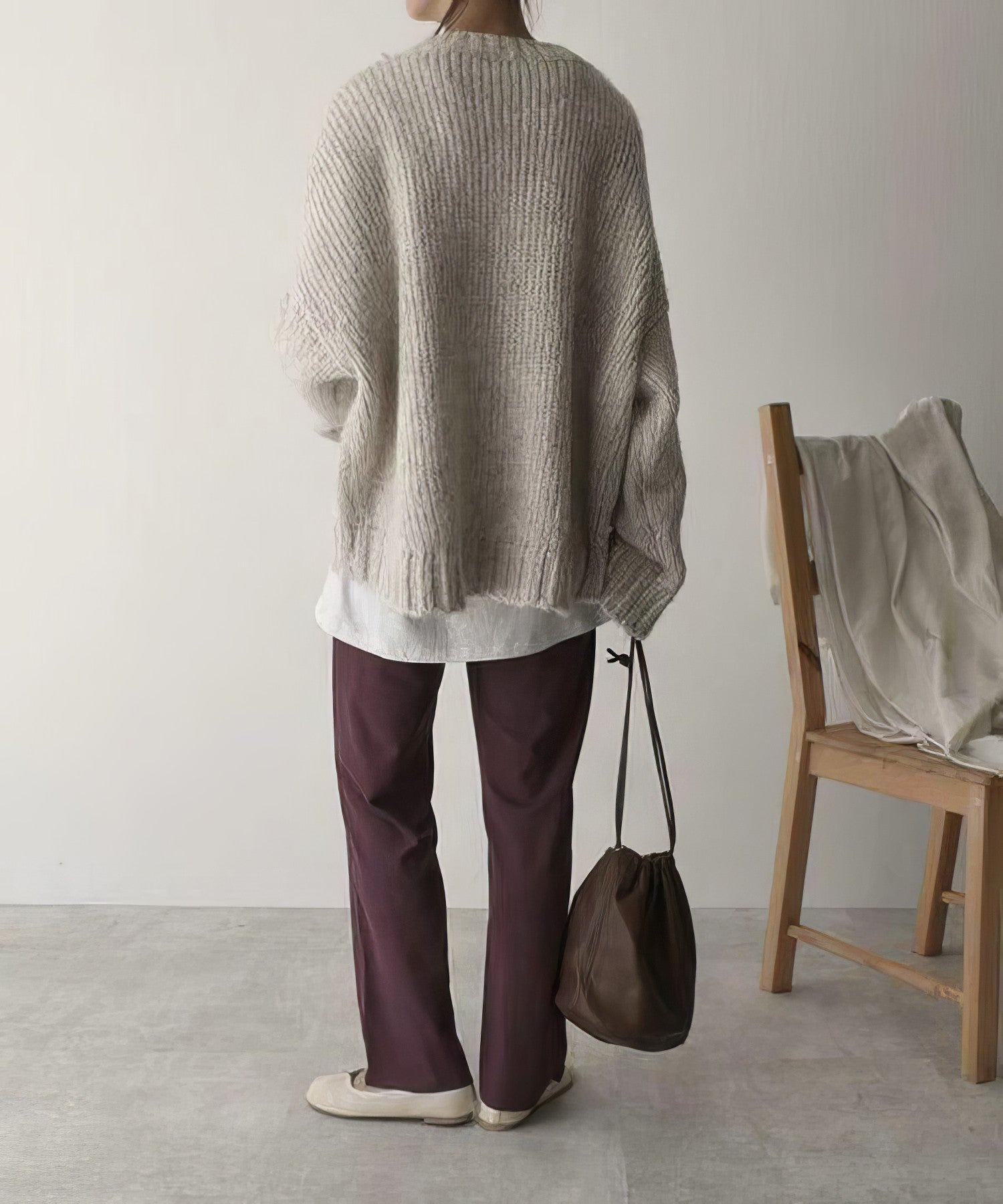 Sylvie Oversize 100% laine avec poches avant