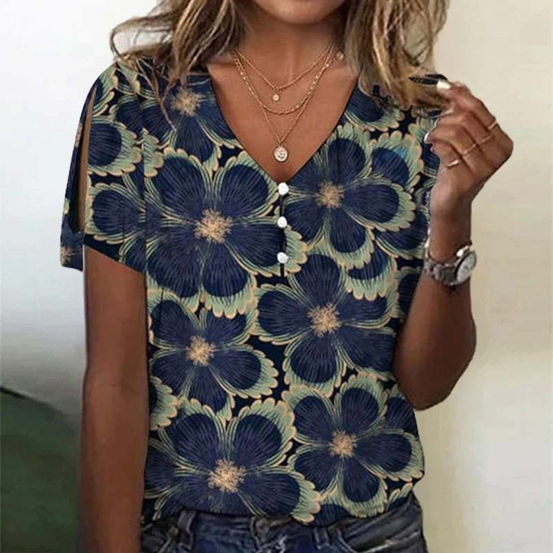 Sophie Blouse Vintage à Imprimé Floral